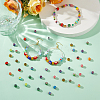 100Pcs 10 Colors Handmade Millefiori Lampwork Beads LAMP-DC0001-24-5