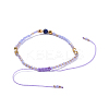 Adjustable Nylon Thread Braided Beads Bracelets BJEW-JB04379-02-3