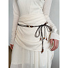 Bohemian Style Wood & Imitation Leather Cord Knot Chain Belts FS-WG6C080-01-1