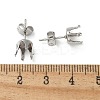 316 Surgical Stainless Steel Stud Earring Findings STAS-Z118-03P-01-3