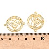 Mother's Day Brass Micro Pave Clear Cubic Zirconia Word Mama Connector Charms KK-F931-17B-G-3