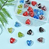 24Pcs 5 Colors Luminous Handmade Gold Sand Lampwork Beads FOIL-FS0001-02-7
