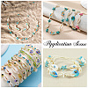 80Pcs Printed Natural Cowrie Shell Beads BSHE-LT0001-02-5