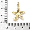 Brass Micro Pave Cubic Zirconia Pendants KK-Z134-18G-02-3