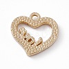 Alloy Rhinestone Pendants PALLOY-P287-02LG-03-2