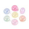 UV Plating Transparent Acrylic European Beads OACR-Q204-13-1