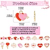 64Pcs 16 Styles Heart Alloy Enamel Charms ENAM-CJ0007-19-2