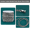   7 Yards Imitation Leather Braided Cords WL-PH0004-12-6