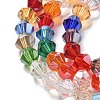 Transparent Electroplate Glass Beads Strands GLAA-F029-4mm-C29-3