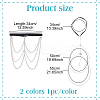 2Pcs 2 Styles Iron with ABS Imitation Pearl and Polyester Thigh Chain AJEW-HY0002-14-2