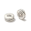 Tibetan Style Flat Round Alloy Spacers Beads TIBEP-S293-070AS-LF-2