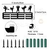 Sports Theme Iron Medal Hanger Holder Display Wall Rack ODIS-WH0055-171-2