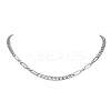 5MM 304 Stainless Steel Mixed Link Chain Necklaces NJEW-JN05850-2