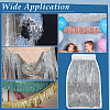 Polyester & Aluminum Foil Fringe Trimmings DIY-WH0588-03B-6