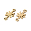 304 Stainless Steel Flower Connector Charms STAS-S172-04G-2