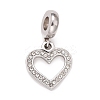 304 Stainless Steel European Dangle Charms STAS-I194-18P-1