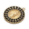 304 Stainless Steel & Rhinestone Pendants STAS-G371-09H-02G-2