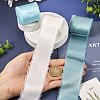 3 Rolls 3 Colors Polyester Frayed Fringe Ribbon OCOR-TA0001-55B-5