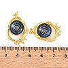 Rack Plating Brass Micro Pave Cubic Zirconia Pendants KK-H486-25G-04-3