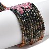 Gradient Color Natural Colorful Tourmaline Beads Strands G-P556-A02-01-1