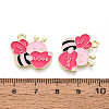 Valentine's Day Alloy Enamel Pendants ENAM-T023-13B-3