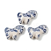 Animal Theme Blue and White Porcelain Beads PORC-Z007-05C-1