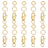 30Pcs 3 Styles Brass & 304 Stainless Steel Jump Rings FIND-ME0001-80-1