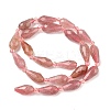 Natural Strawberry Quartz Beads Strands G-G453-F03-8x16mm-3