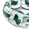 Natural Malachite Stretch Bracelets BJEW-G702-06C-3