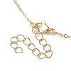 Alloy Enamel Shell Pendant Necklaces NJEW-JN04775-5