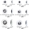 Black & White Plastic Wiggle Googly Eyes Buttons DIY Scrapbooking Crafts Toy Accessories KY-PH0001-12-5
