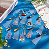 Trumpet Shape Transparent Blank Acrylic Keychain KEYC-AB00057-5
