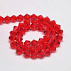 Imitate Austrian Crystal Bicone Glass Beads Strands GLAA-F029-5x5mm-14-2