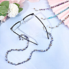 4Pcs 4 Style Natural & Synthetic Mixed Gemstone Chips & Glass Pearl Beaded Chains Neck Strap for Eyeglasses AJEW-AB00060-4