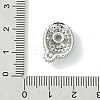Rack Plating Brass Clear Cubic Zirconia Pendants KK-S378-01P-Q-3
