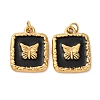 304 Stainless Steel Enamel Pendants STAS-U061-37G-A02-1