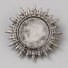Tibetan Style Zinc Alloy Bolo Tie Slides Clasp Cabochon Settings FIND-WH0260-37K-AS-1