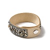 Faux Suede Snap Cord Bracelet BJEW-F428-08-5