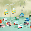 28Pcs 7 Style Resin Pendants FIND-SC0002-80-5