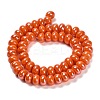 Glazed Porcelain Rondelle Beads PORC-Q001-01B-2