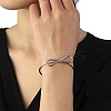 Non-Tarnish 304 Stainless Steel Cuff Bangles BJEW-K238-14P-4