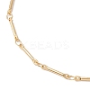 304 Stainless Steel Link Bar Chain Anklets for Women AJEW-AN00624-2