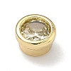 Flat Round Brass Micro Pave Cubic Zirconia Cabochons KK-P345-13G-A06-2