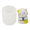 Cat with Phone Food Grade Silicone Molds LS-DIY-M031-32-1