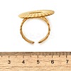 304 Stainless Steel Open Cuff Ring for Women RJEW-A053-06G-02-5
