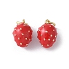 Brass Enamel Charms KK-D336-06G-07-1