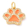 Real 18K Gold Plated Brass Micro Pave Cubic Zirconia Charms ZIRC-L100-085G-3