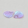 UV Plating Resin Charms RESI-WH0026-136A-2