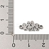 201 Stainless Steel Connector Charms STAS-S146-03P-3