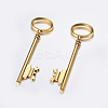 Tibetan Style Alloy Skeleton Key Large Pendants LS-TIBEP-S105-AG-RS-1